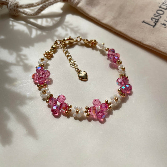 Flamingo Pink Bracelet - Bijoux Lasotita
