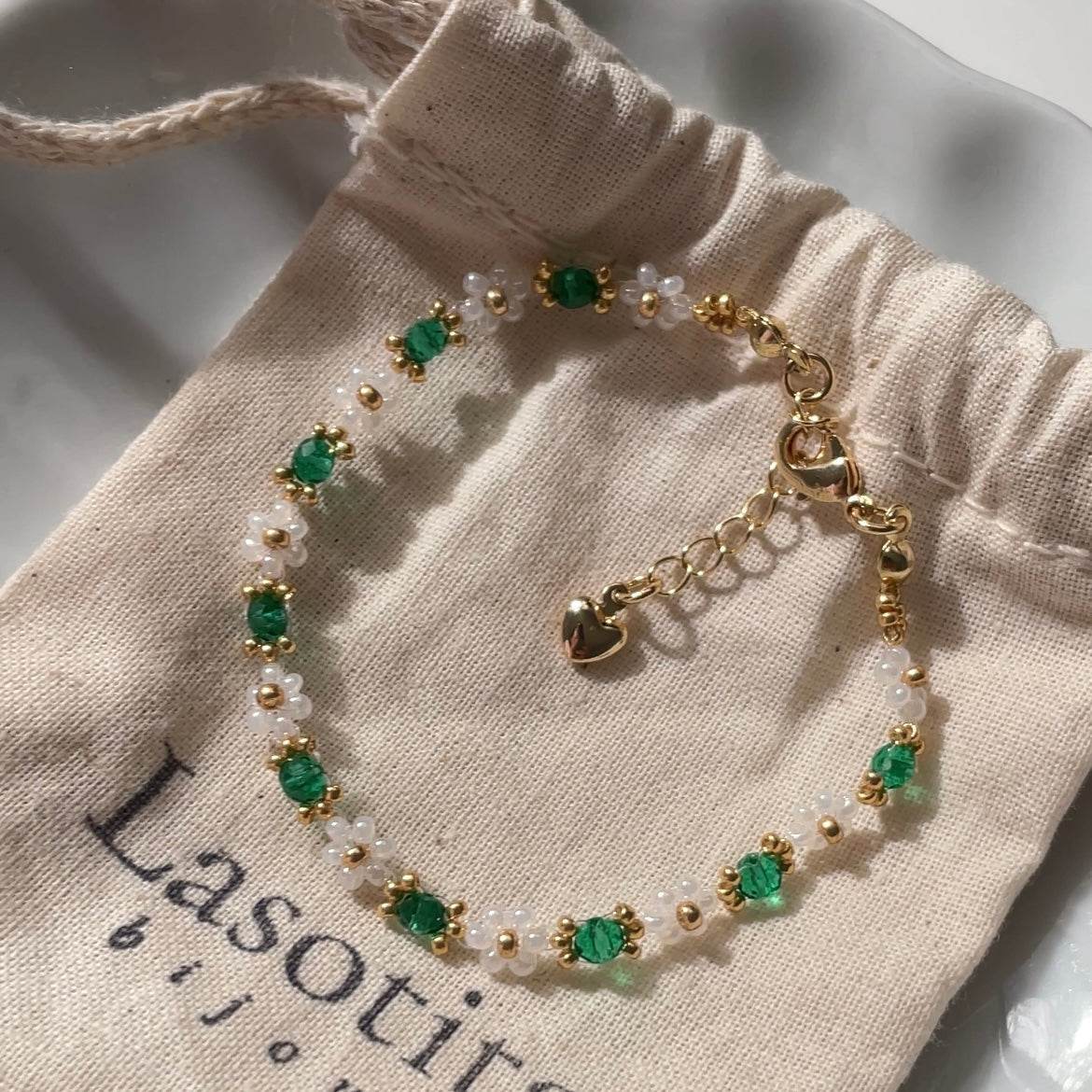 Forest Green Bracelet - Bijoux Lasotita