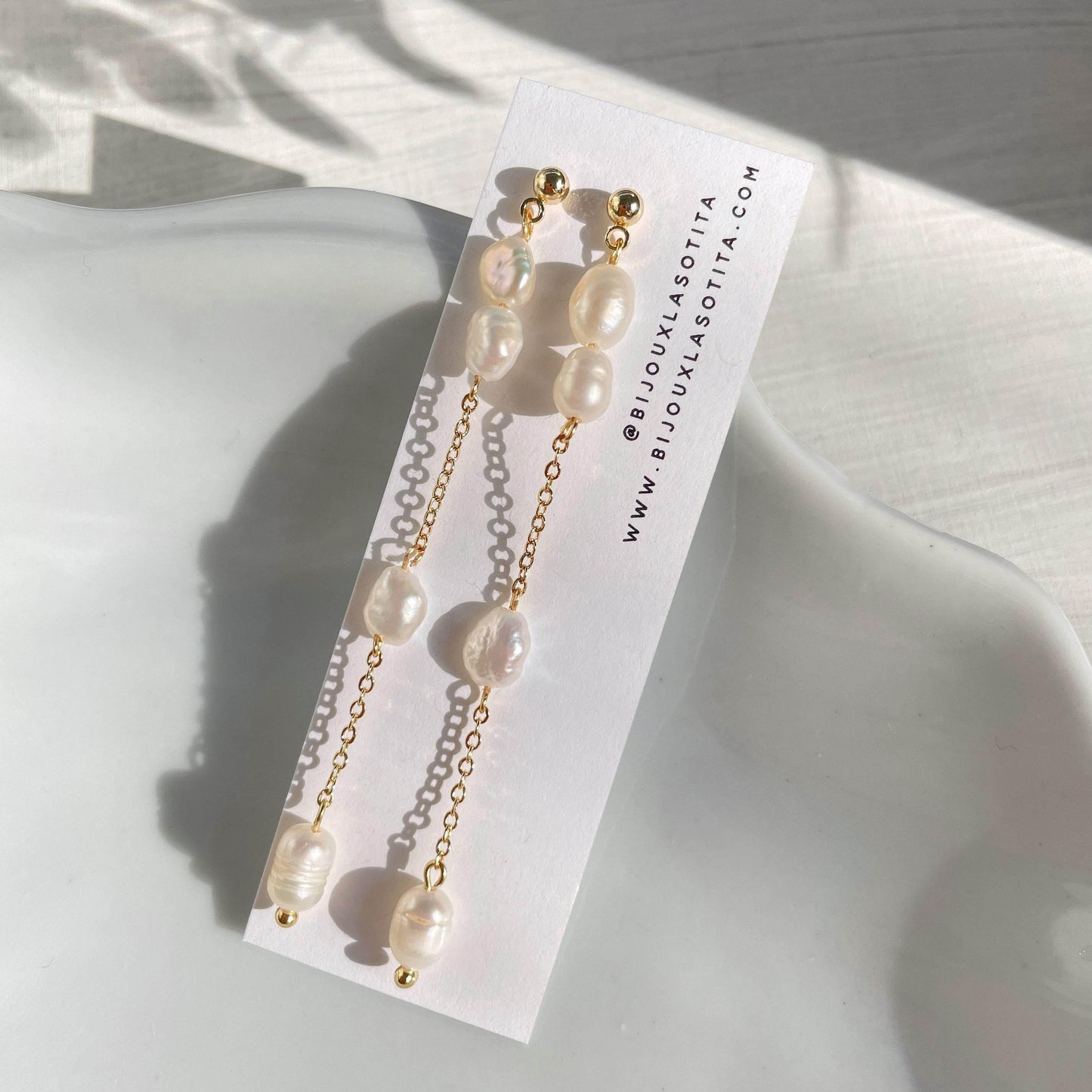 Perla Earrings - Bijoux Lasotita