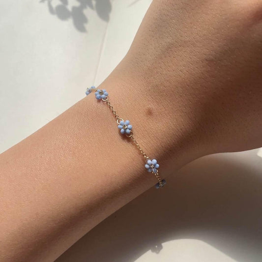 Golden Flower Bracelet - Bijoux Lasotita