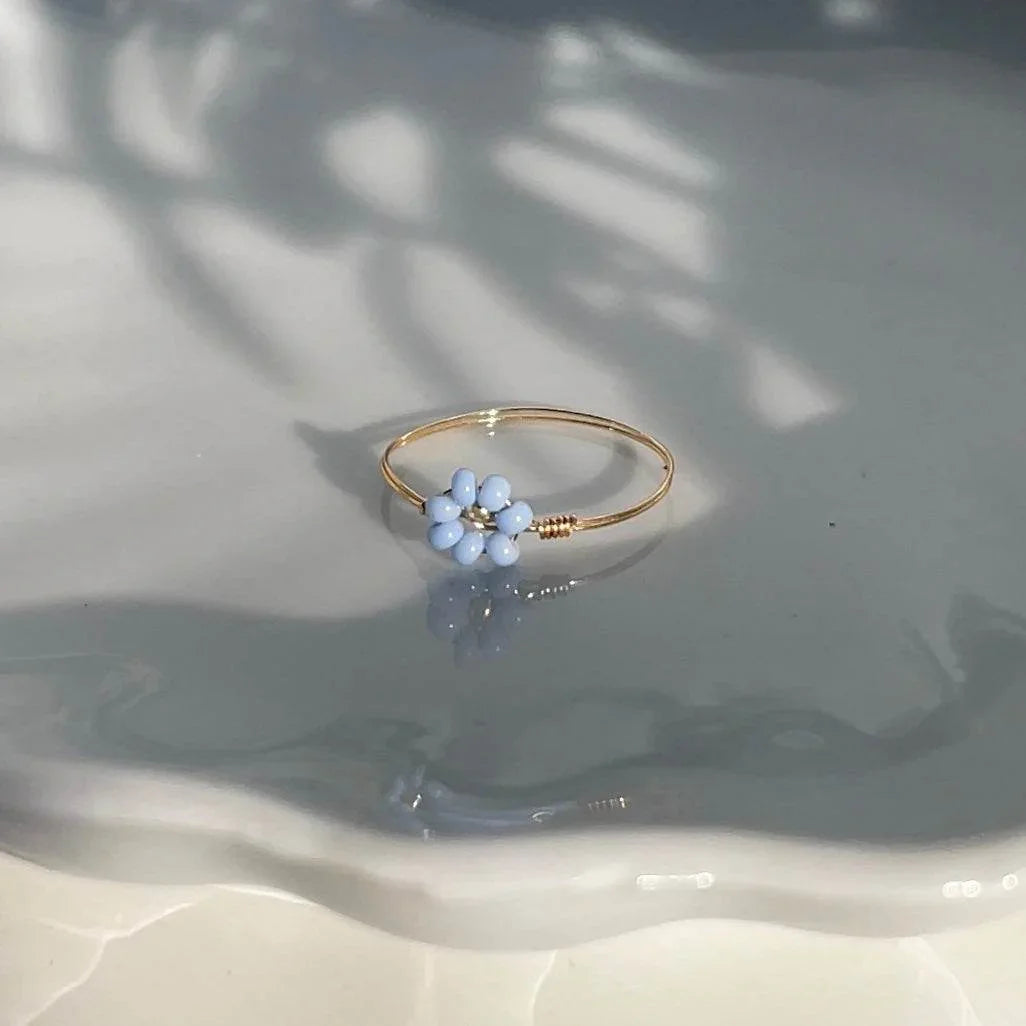 Golden flower Ring - Bijoux Lasotita