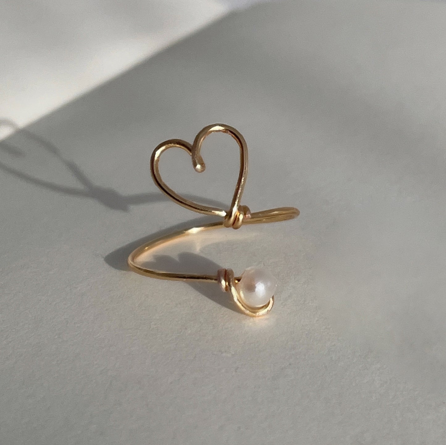 Heart of Gold Ring - Bijoux Lasotita