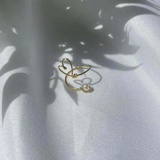 Heart of Gold Ring - Bijoux Lasotita