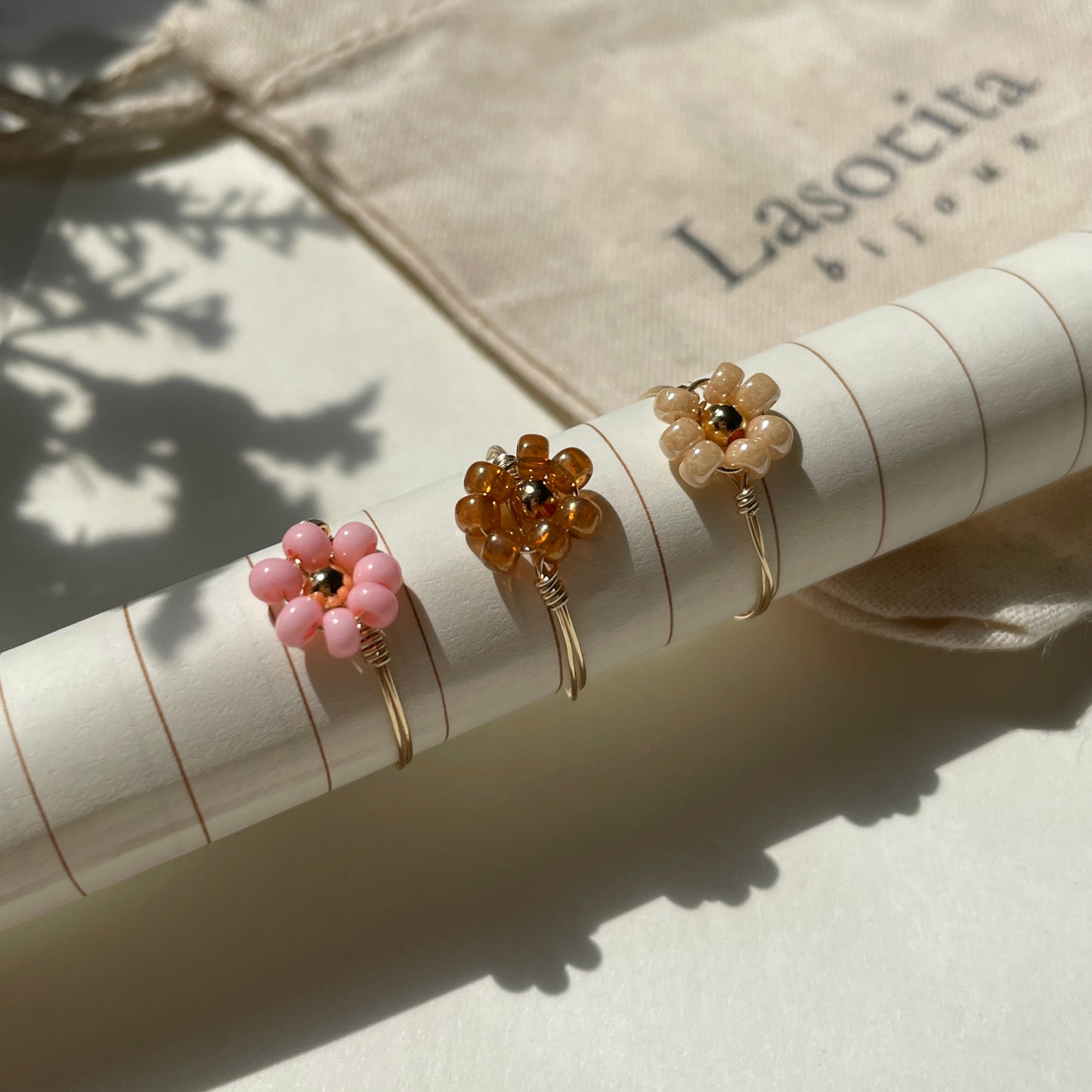 Harvest Blossom rings