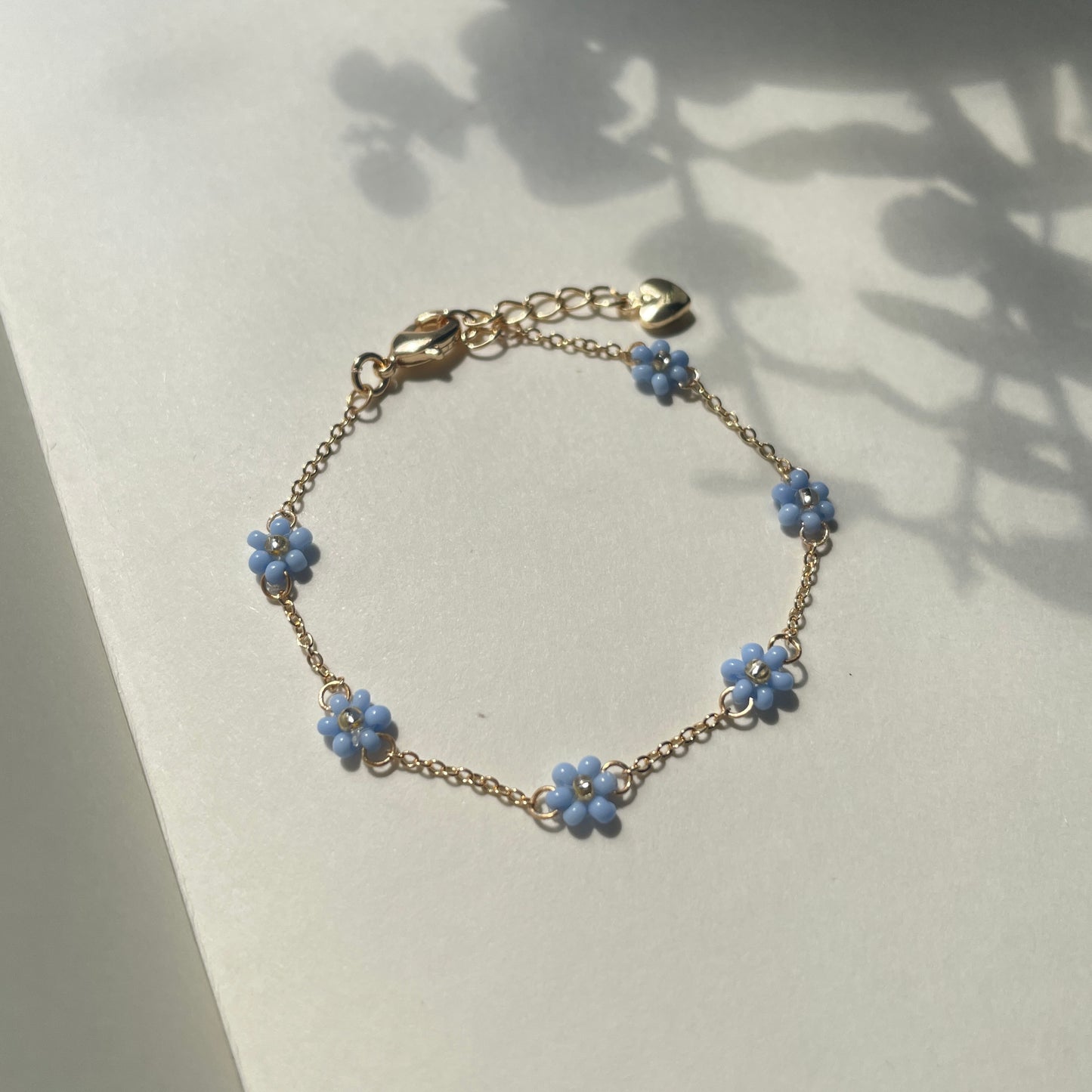 Golden flower bracelet