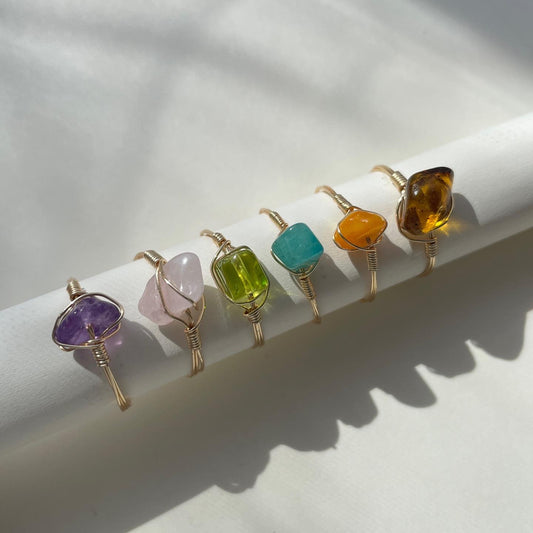 Gemstone rings