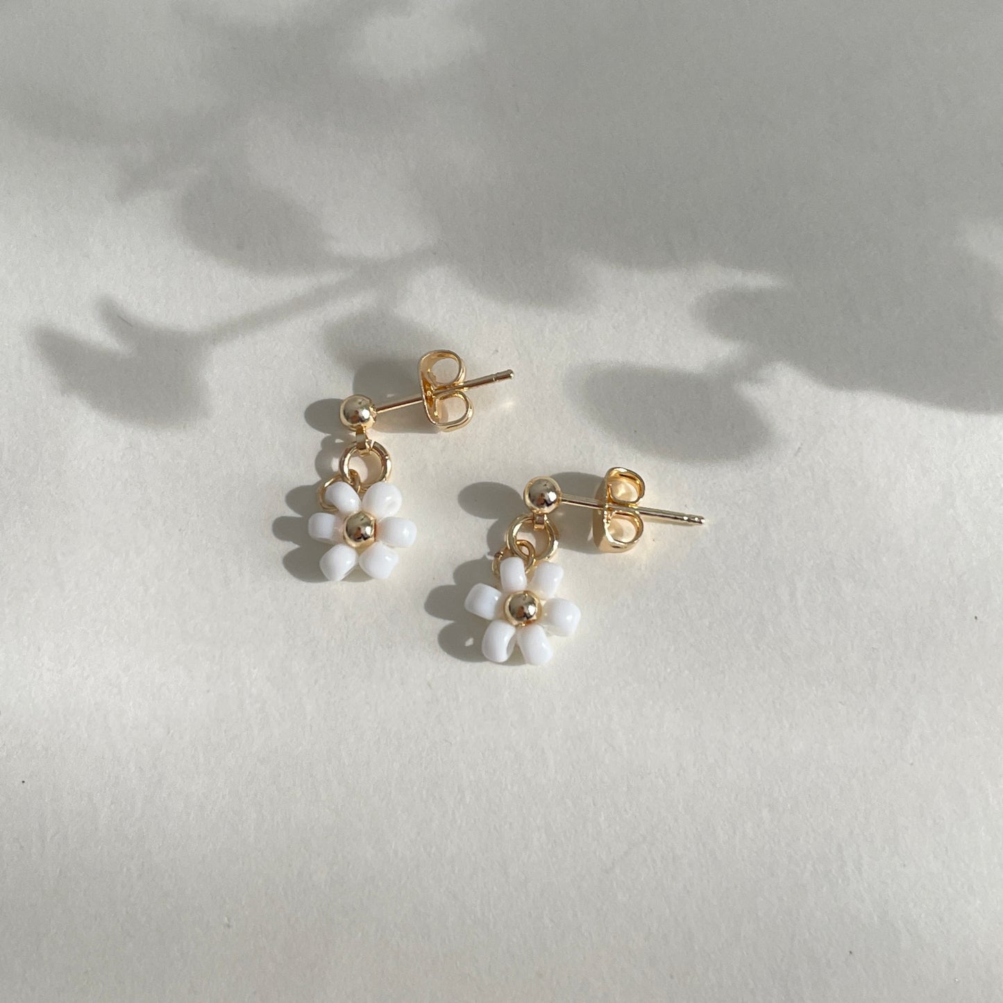 Boucles d'oreilles marguerite