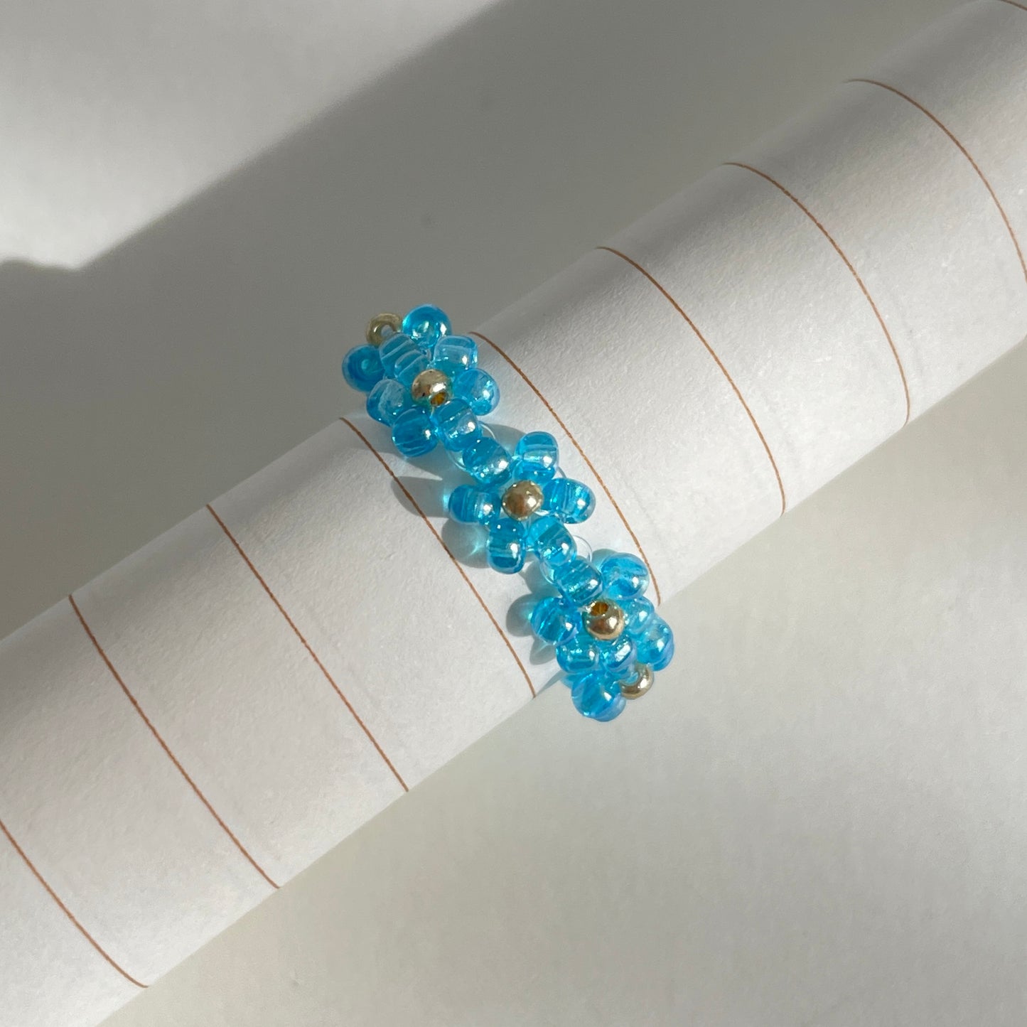 Bague Marguerite Bleue