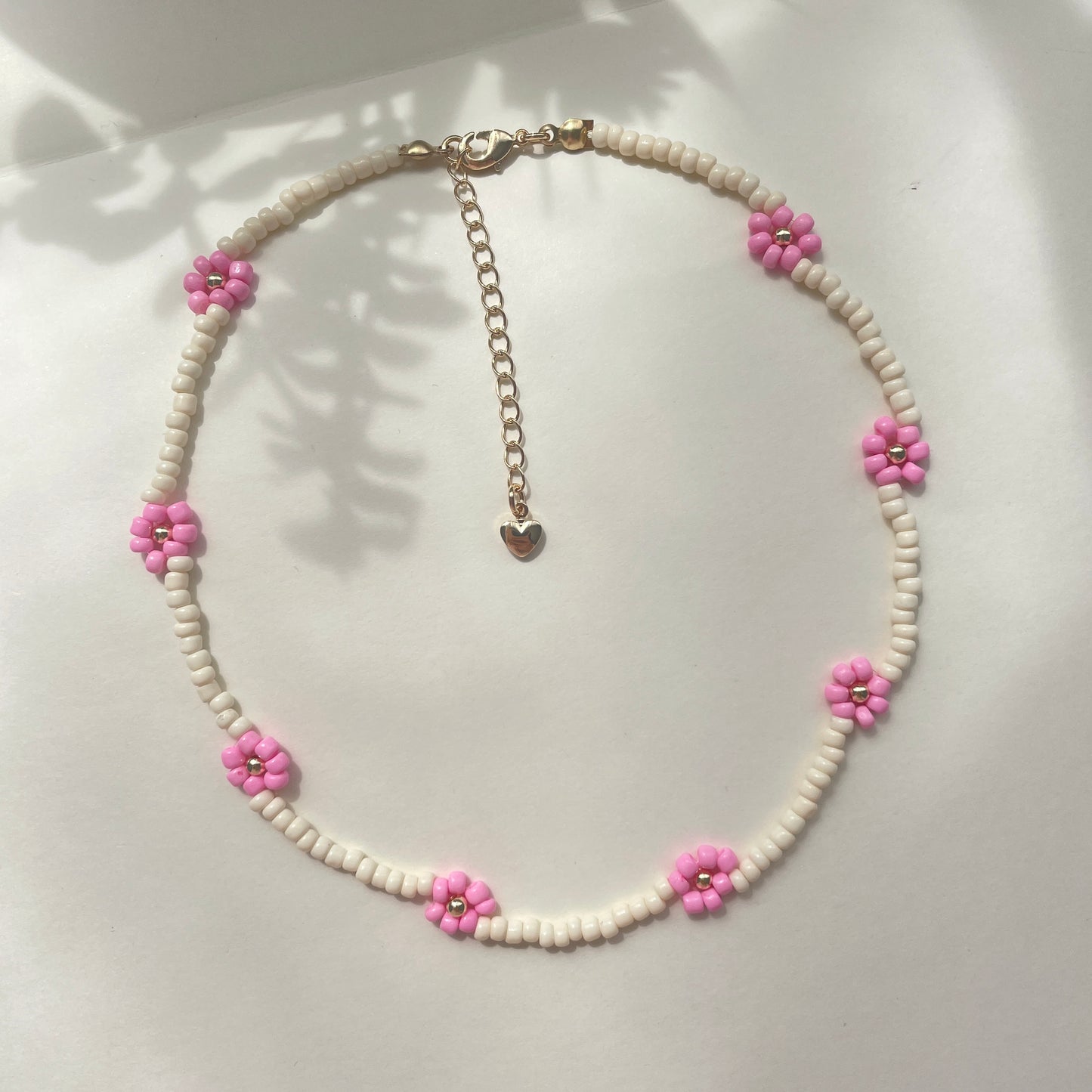 Pink Daisy necklace