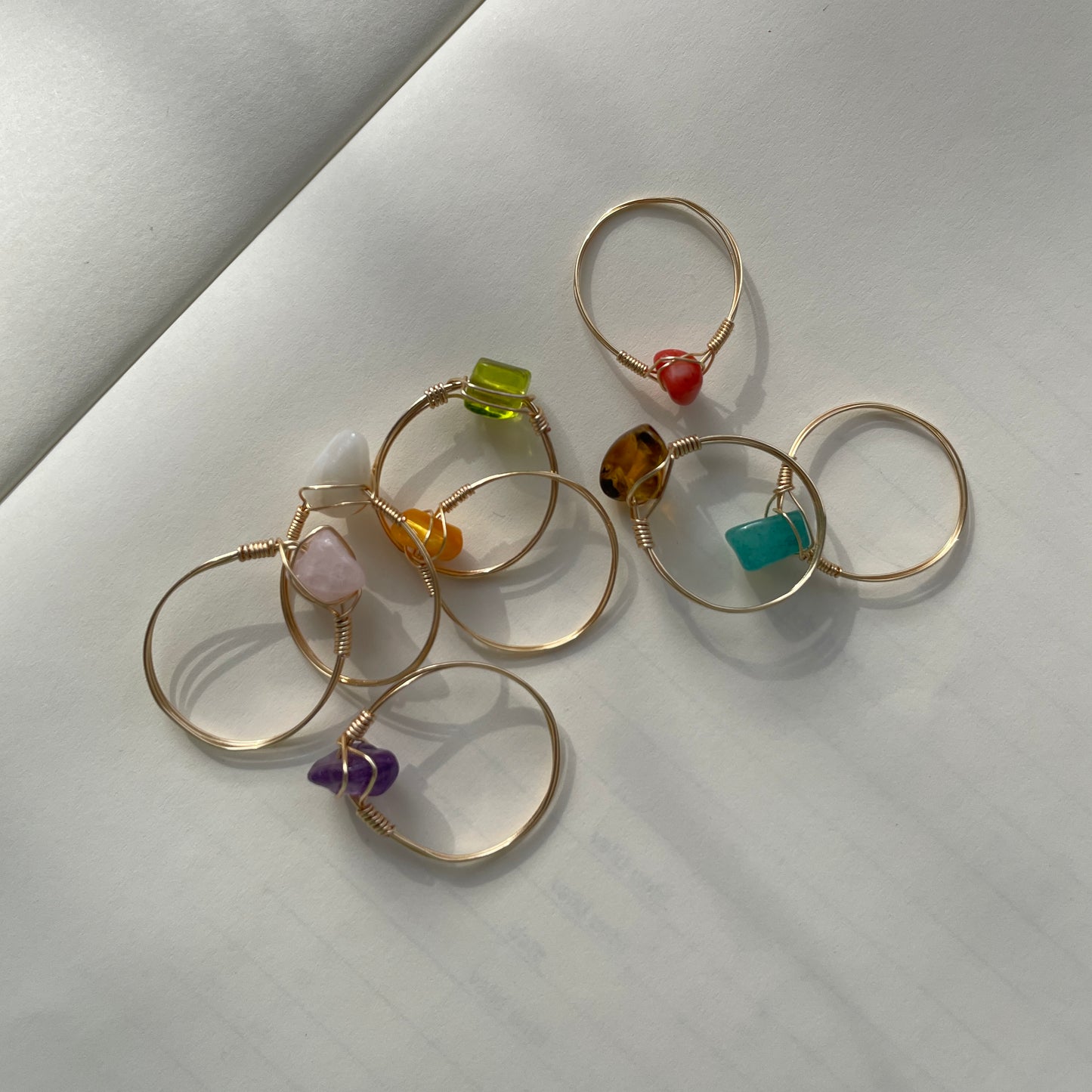 Gemstone rings